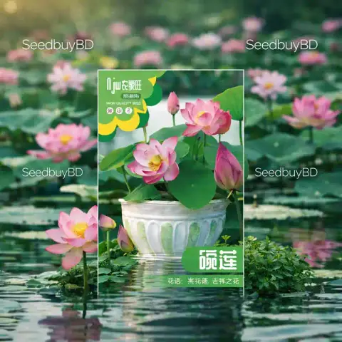 ছোট পদ্ম ফুলের বীজ (Mini Lotus 5+ Seeds)পানিতে চাষযোগ্য, সুন্দর ও শান্ত পরিবেশ