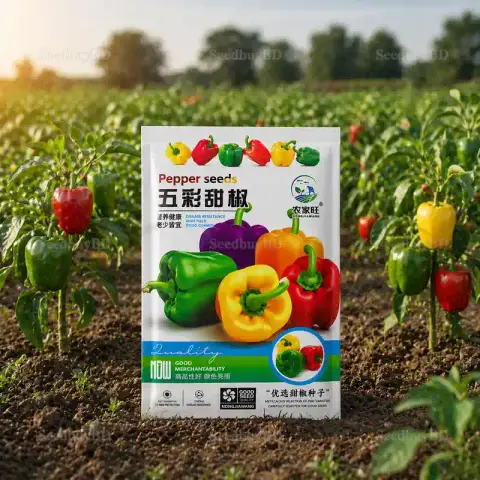 ৫ কালার ক্যাপসিকাম বীজ (100+ Seeds) – এক গাছে বিভিন্ন রঙ, বেশি ফলন
