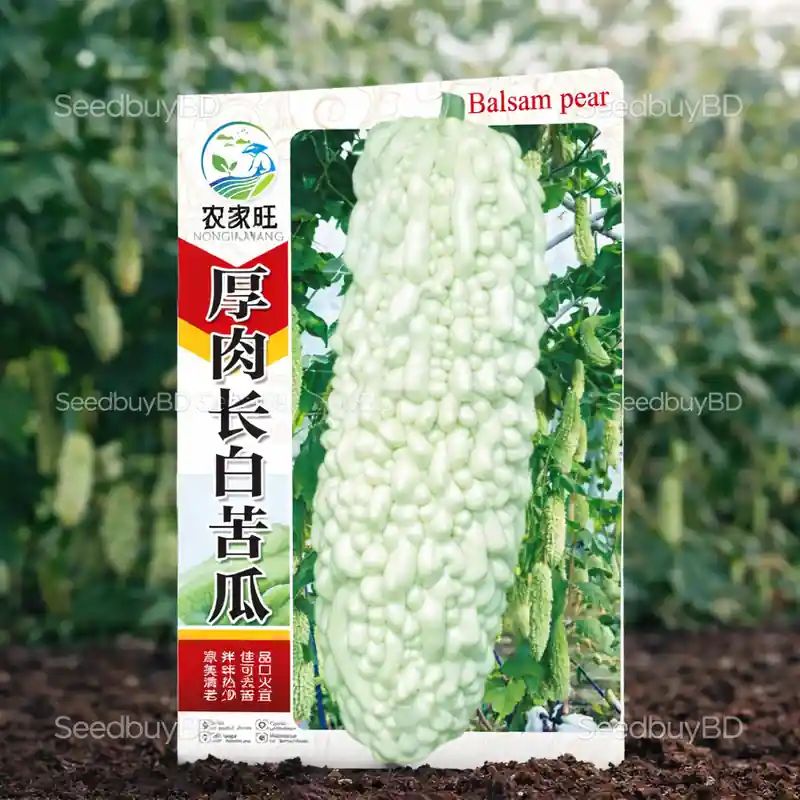 সাদা মিষ্টি করলা বীজ (50+ Seeds)কম তিতা, বেশি ফলন ও সুস্বাদু