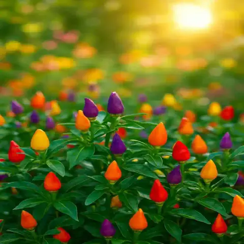 কালারফুল মরিচ বীজ (Mix Color Peppers – 100+ Seeds) 🌶️✨ 2
