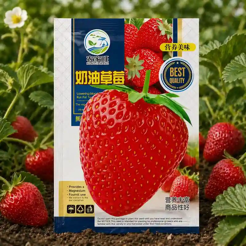 চায়না লাল স্ট্রবেরি বীজ (300+ Seeds)99% Germination, সুপার ফলন ও বড় সাইজ ফল