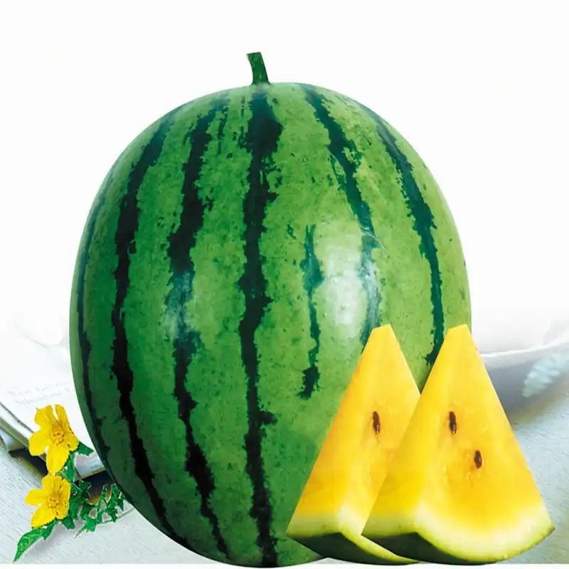 হলুদ তরমুজ বীজ (50+ Seeds)বাইরে সবুজ, ভিতরে হলুদ মিষ্টি ও উচ্চ ফলন 4